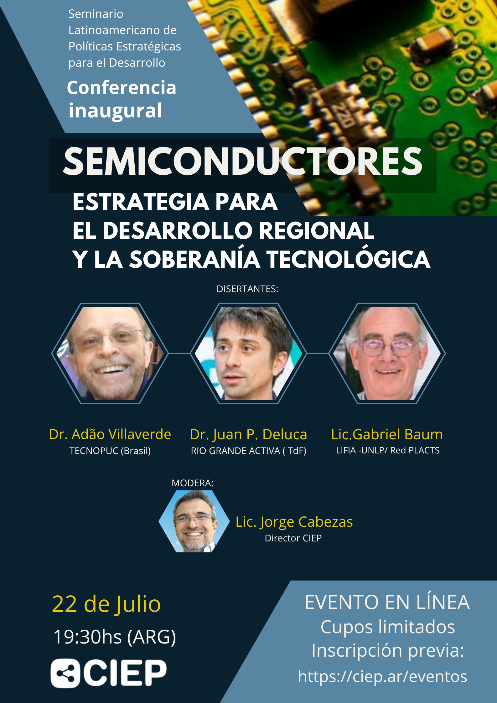 Afiche Conferencia Inaugural- SEMICONDUCTORES